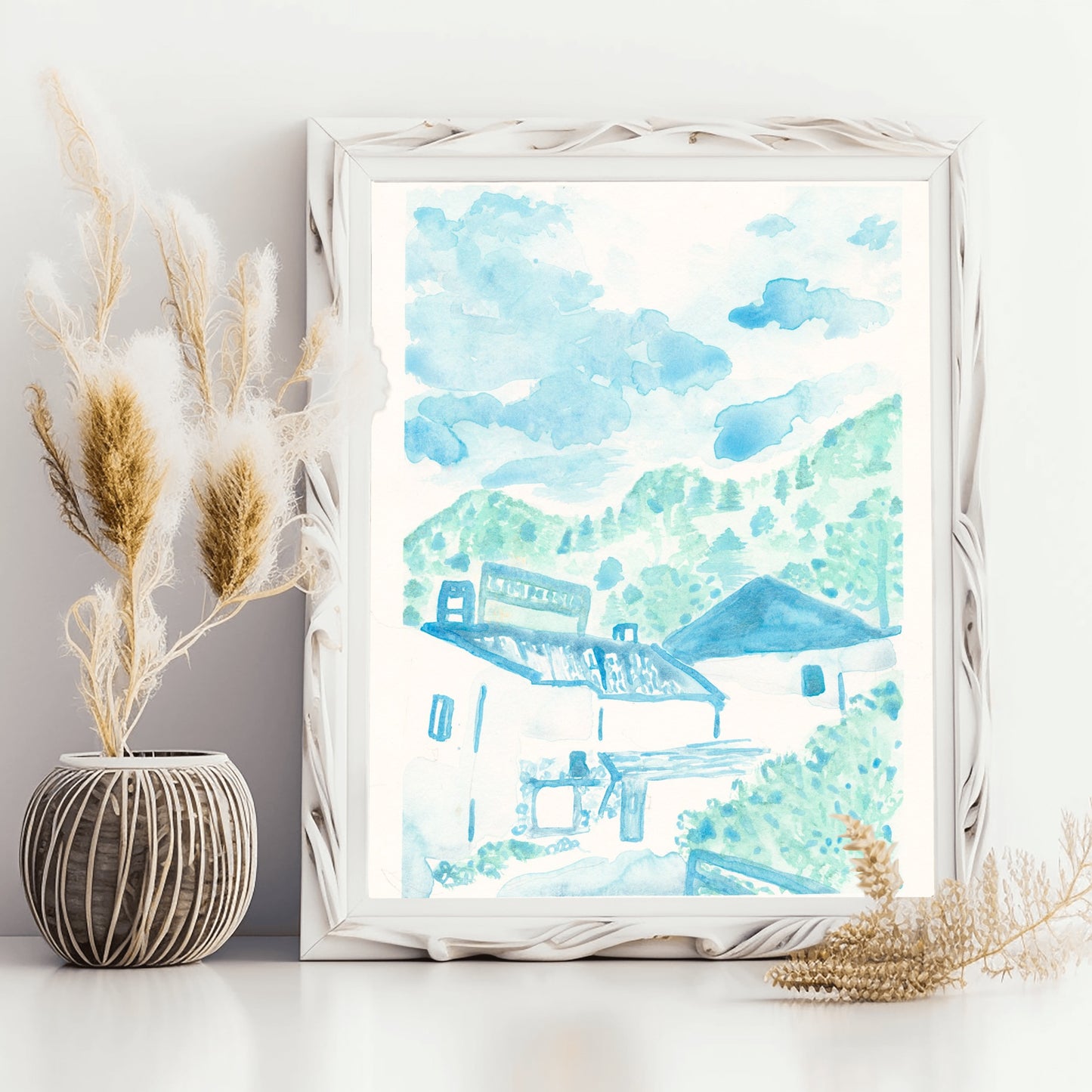 L'Impossible in Chamonix Watercolor Print