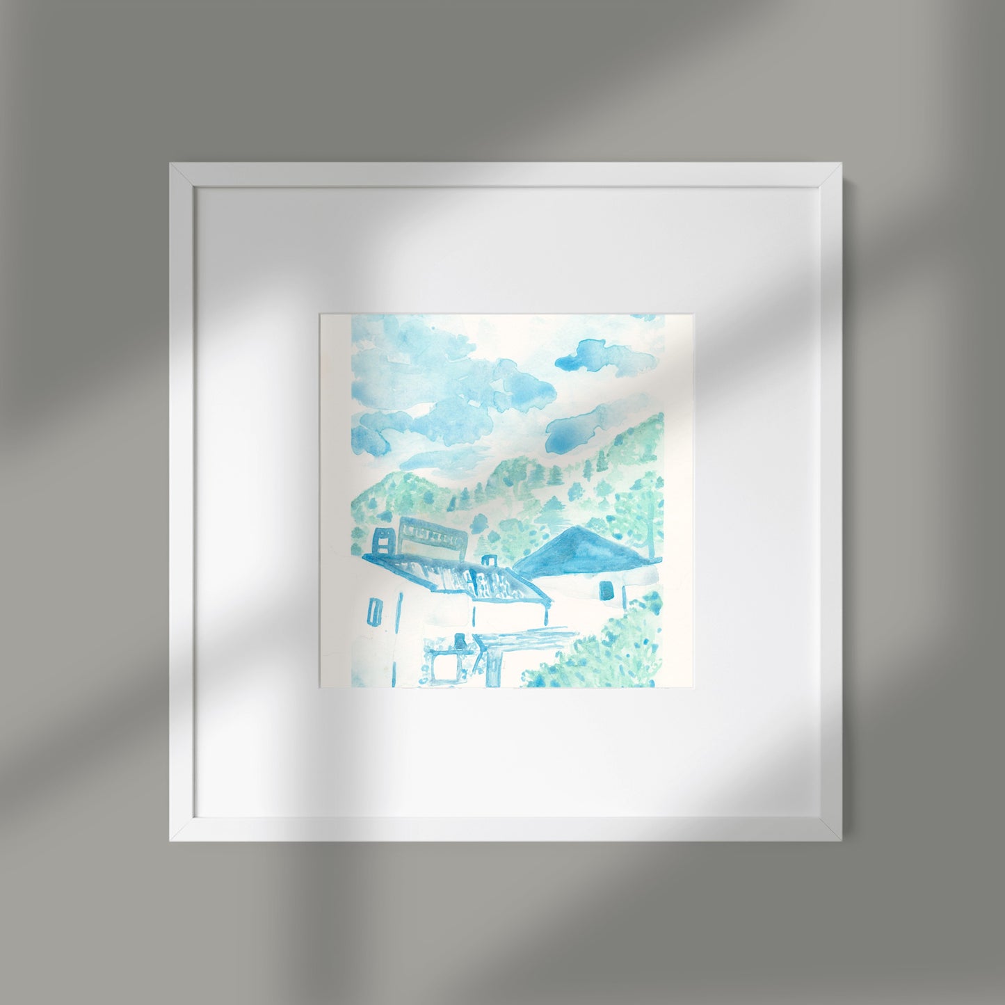 L'Impossible in Chamonix Watercolor Print