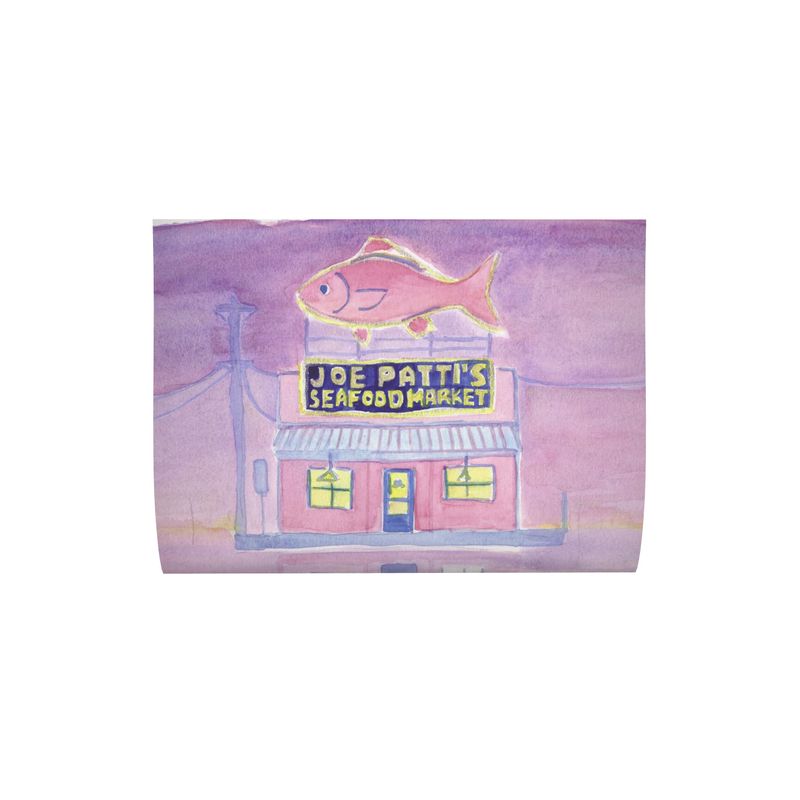 Joe Patti's in Neon Cushion Cover